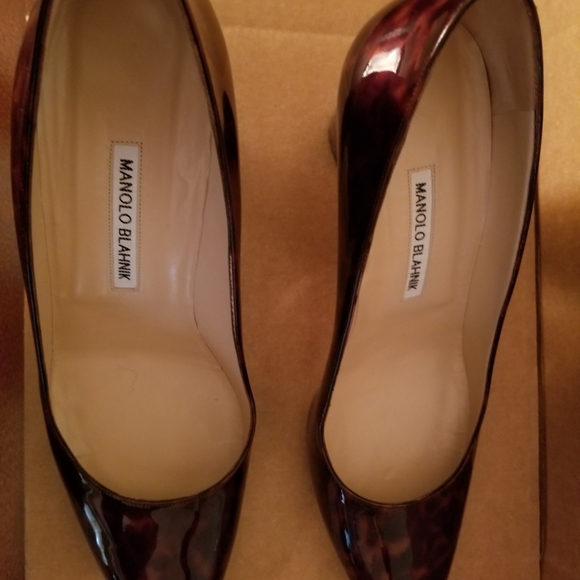 Manolo Blahnik animal print patent leather pump - Picture 2 of 7